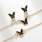 3pcs Butterfly Decor Jewelry Set